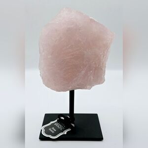 🌸 Rose Quartz Crystal on Stand Brazil 1.4lb 6" Healing Love Stone